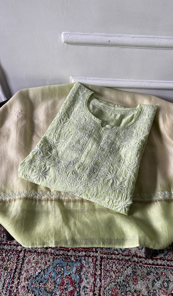 kurta folded, showing the yoke