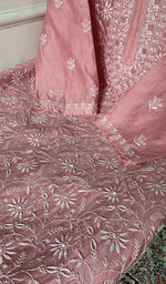 Load image into Gallery viewer, fine do and teen taar chikankari across the kurta