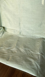 Close view of the mint green kurta fabric