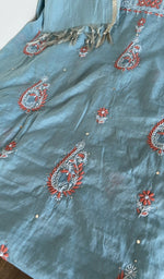Daman and hem of the kurta