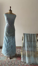 The set on the mannequin with its dupatta beside it