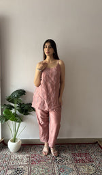 Back of the 2 pc stitched co-ord set