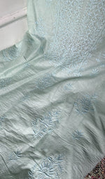 Fine chikankari in close view