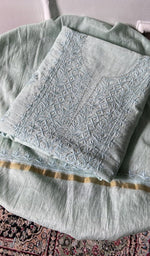 Set folded, showing the worked gala
