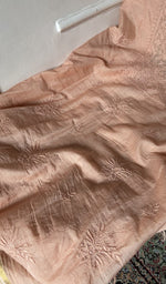 Gala and front panel worked in fine chikankari