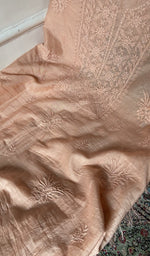 Fine chikankari in close view