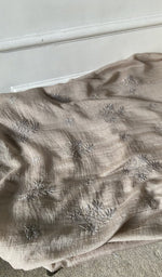 Gala and front placket, fine chikankari with beads cutdana and sequins on neck