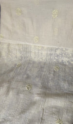 Hem and border of the yellow dupatta