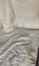 Beads, sequins and cutdana along the panel