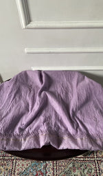 Load image into Gallery viewer, lilac pure mul chanderi, full piece laid out