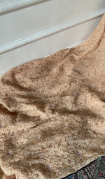 Load image into Gallery viewer, gala and front chikankari on peach pure mul chanderi