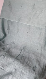 Blue pure mul chanderi dupatta with scattered motifs