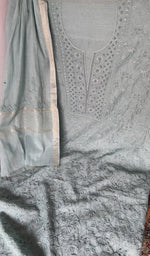 Gala and neckline, fine jaaldar chikankari with haath ki jaali