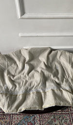 Load image into Gallery viewer, ivory pure mul chanderi, full piece laid out