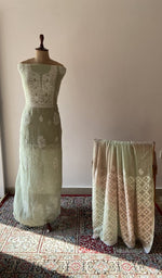 The set on the mannequin with its dupatta beside it