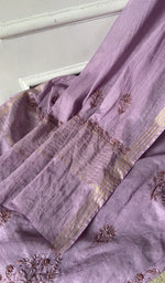 Gala and front placket, do taar and teen taar chikankari