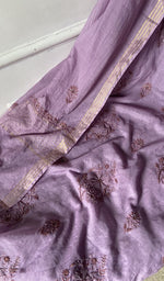Do taar and teen taar chikankari across the body of the kurta piece