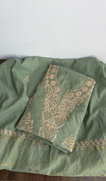 Second folded view of the sage green kurta piece