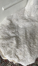 Load image into Gallery viewer, Gala and front panel worked in do taar and teen taar chikankari