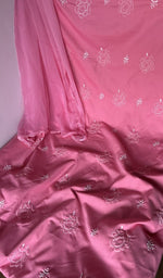 Kurta front laid out with the dupatta over it