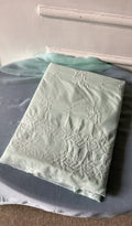 Hafsa — Turquoise Cotton Chikankari 3 Pc Unstitched Suit Set