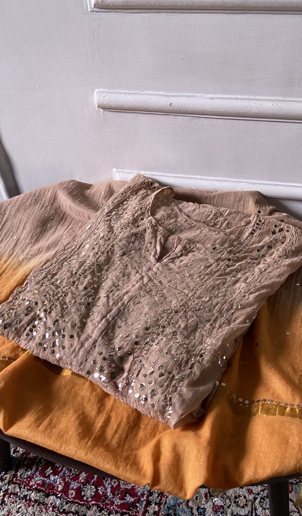 Close up of the thread work