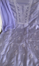 Lavender cotton laid flat on the table