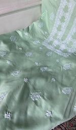 Load image into Gallery viewer, Fine chikankari with haath ki jaali in close view