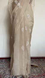 Saree draped on the mannequin, side view