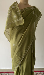 fine chikankari across the drape