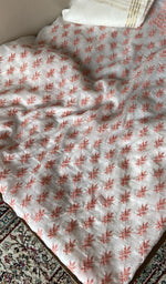 White mul chanderi kurta, close view of the embroidery