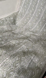 close view of the front and back do taar chikankari anarkali