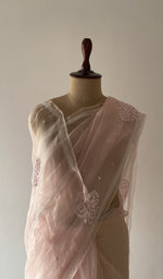 Saree border along the pleats