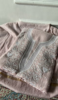 Navedaa — Lilac Pure Mul Chanderi Chikankari 2 Pc Unstitched Suit Set