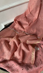 Gala and front placket, badla work and beadwork