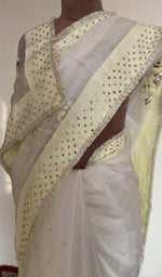 Saree on the mannequin, upper half