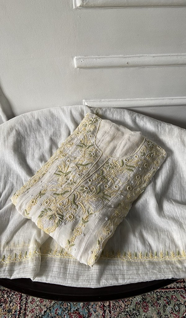 kurta folded, showing the yoke