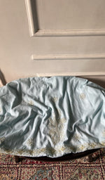 Load image into Gallery viewer, pale blue pure mul cotton, full piece laid out