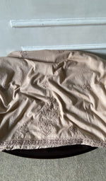bottom laid out, beige pure mul cotton