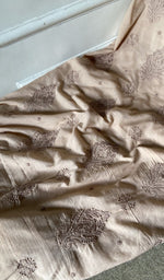 gala and front panel, fine contrast chikankari