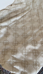 Close view of the ivory kurta fabric