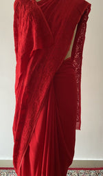 The drape from the back