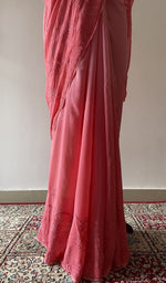 The drape from the back