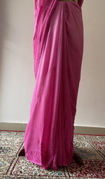 The drape from the back