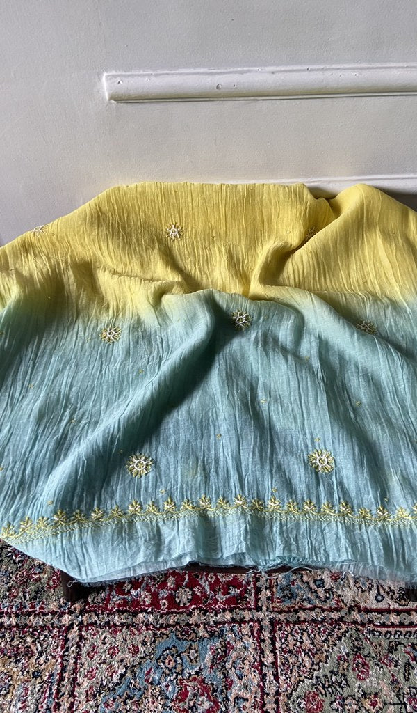 Kurta piece and dupatta laid out