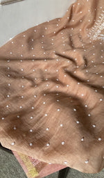 gala and front panel, fine chikankari