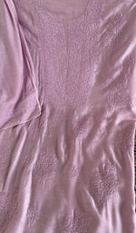 Chikankari worked by hand on muslin