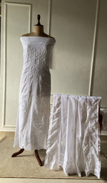 The set on the mannequin with its dupatta beside it