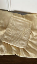 Hafiza — Cream Muslin Chikankari 3 Pc Unstitched Suit Set
