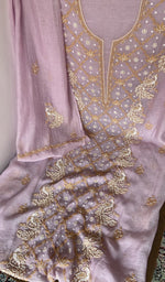 Beads, sequins and cutdana along the panel